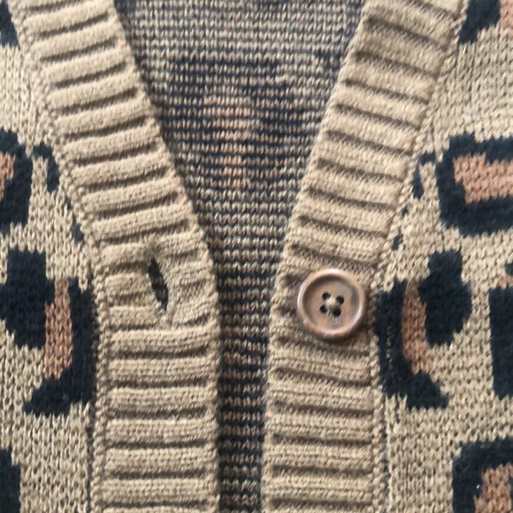 Beau Hudson leopard cardigan, size 5-6 - Picture 4 of 5